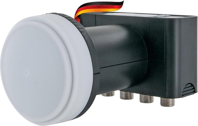 Quad LNB 4-voudig - Digitale Satellietontvanger voor 4 Deelnemers - Weerbestendige Multifeed Antenne