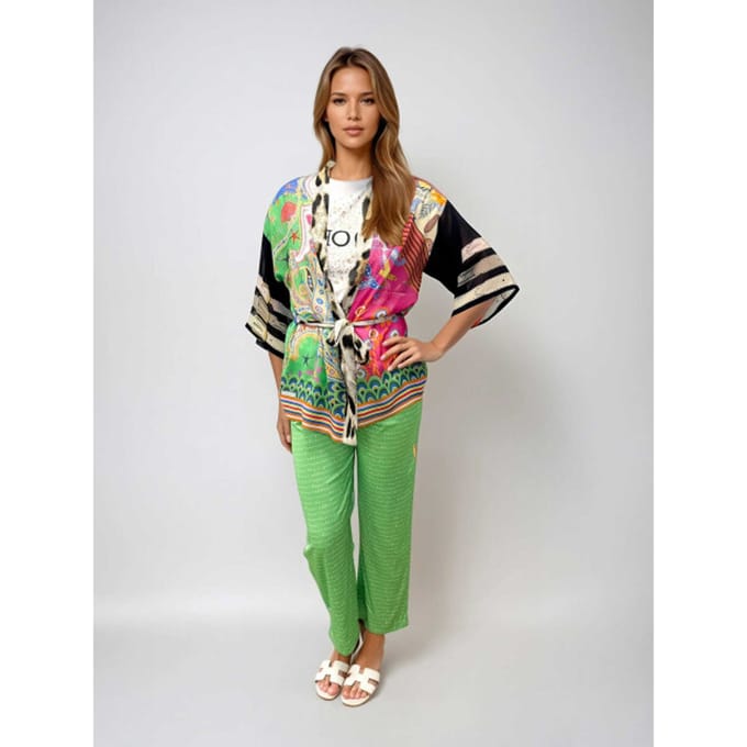 Mucho Gusto Broek firenze groen mg elegantie