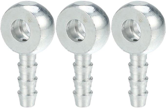 Dailygoods - 6mm ID Banjo Fitting Brandstofleiding Adapter Connector - 3 Stuks