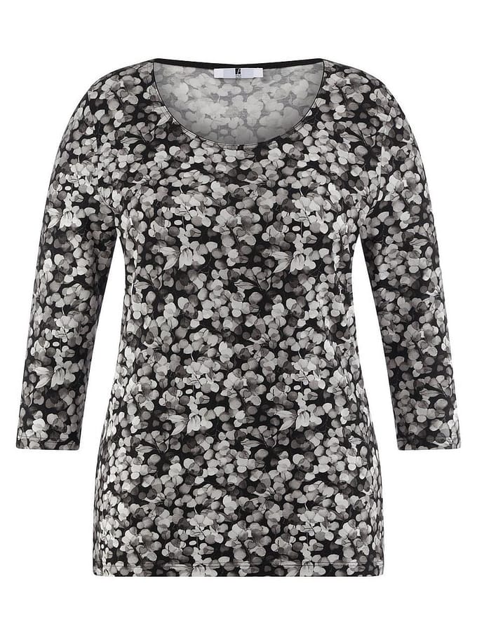 Shirt 3/4-mouwen Van Anna Aura zwart