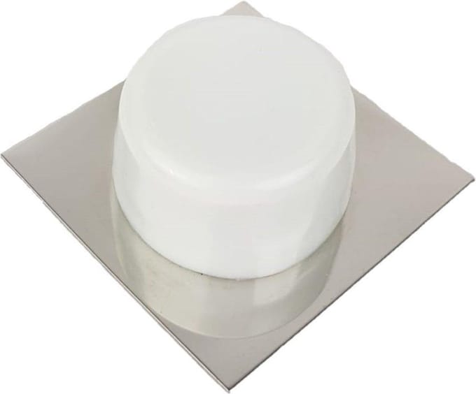 Deurstopper - RVS wit 30x45x18mm