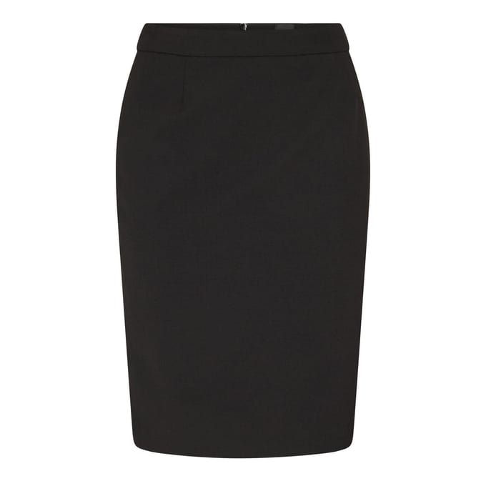 Boss Vilea jersey casual kokerrok voor dames (Zwart)