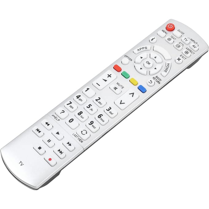 Télécommande TV Universelle Télécommande Intelligente pour Télévision blanc