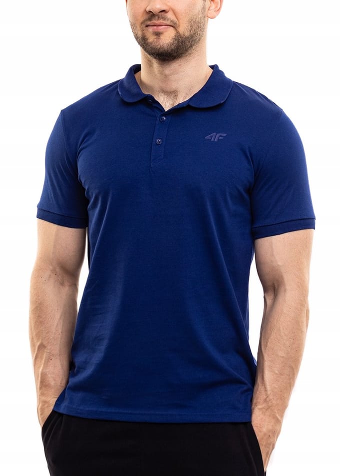 4F Poloshirt Heren - Zwart - Katoen - Maat S