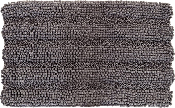 Oliva's - Badmat - Badkamermat - Douchemat antislip - Absorberende badmat - 50x80 cm - Grijs