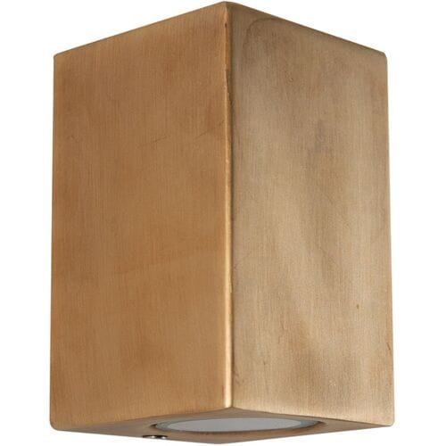 KS Verlichting - wandlamp - Geo - up - down - muurlamp - buitenlamp - messing - GU10 - vierkant