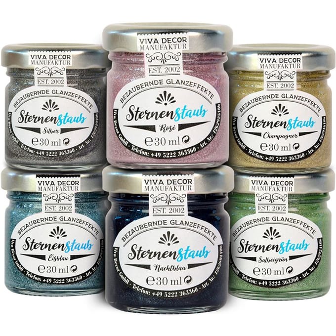 Viva Decor Stardust "Betoverende glanseffecten", set van 6