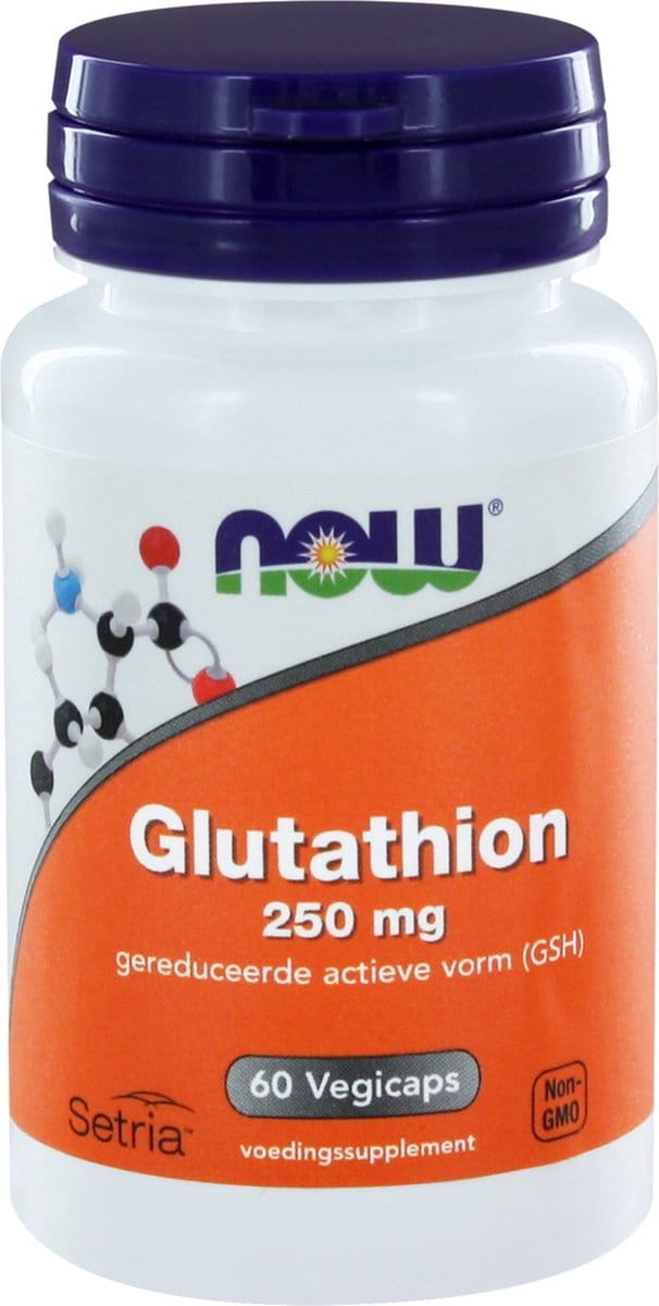 Now Foods - Glutathion 250 mg - Gereduceerde actieve vorm (GHS) - 60 Vegicaps