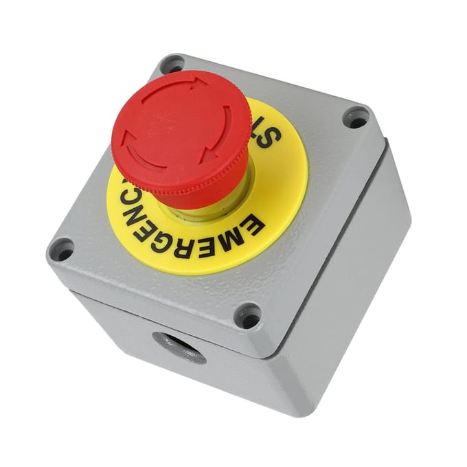Schakelkast 1 Knop Noodstop Bedieningskast IP66 Stofdicht Waterdicht 80x75x6080x75x60
