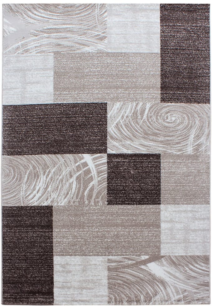 Parma Vloerkleed – Bruin Blok – Laagpolig & Modern Design