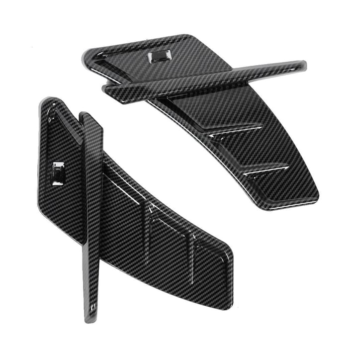 2 stuks Koolstofvezel Stijl Spatbordkap Afwerking Auto Modificatie Geschikt voor A7 S7 2017 2019 gray