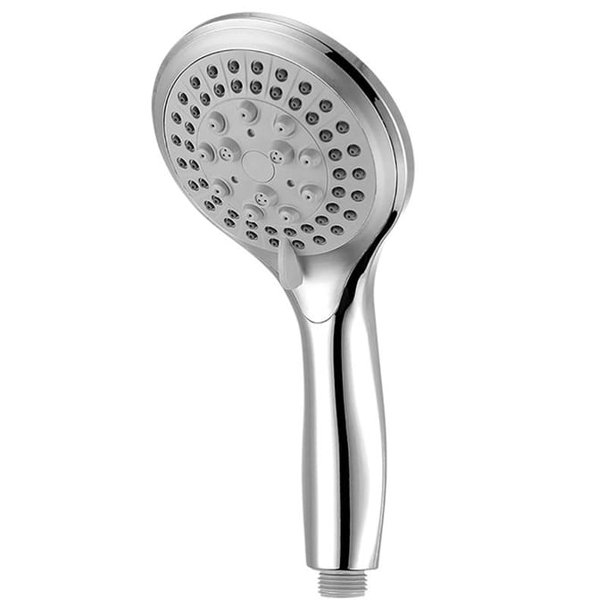 Pommeau de douche rond à effet pluie de haute qualité, 5 modes, avec flexibles, support de douche pour salle de bain, accessoires de douche gray