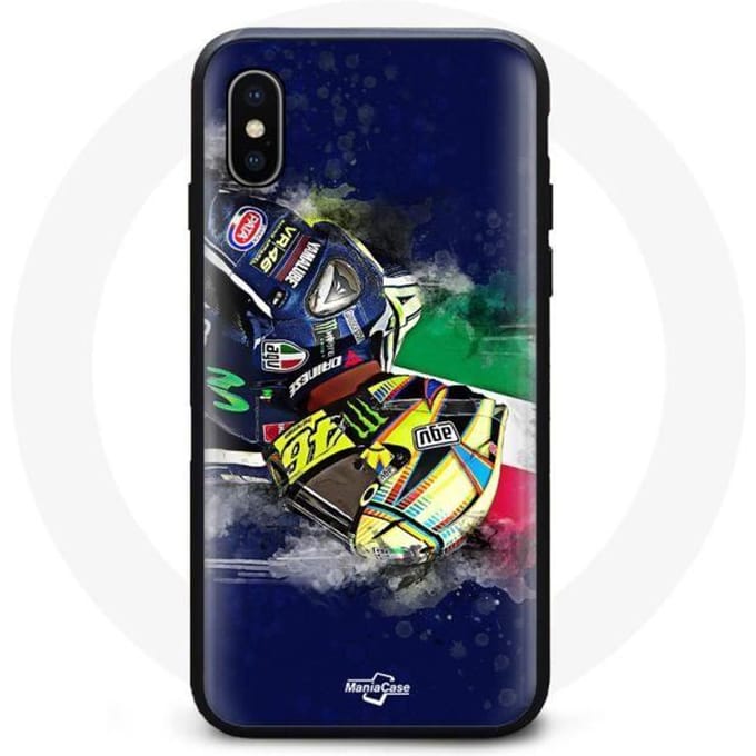 Coque - Valentino Rossi - Iphone XS Max - Souple - Monster - Bleu