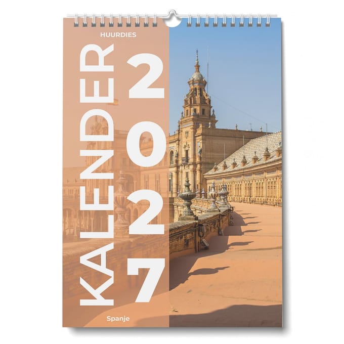 Huurdies Kalender 2027 - Spanje - 35x24cm