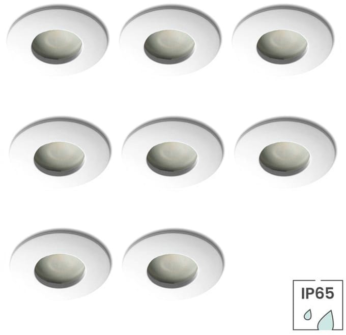 Lybardo - Inbouwspots badkamer - 8 pack- IP65 Waterdicht- Spotjes Inbouw