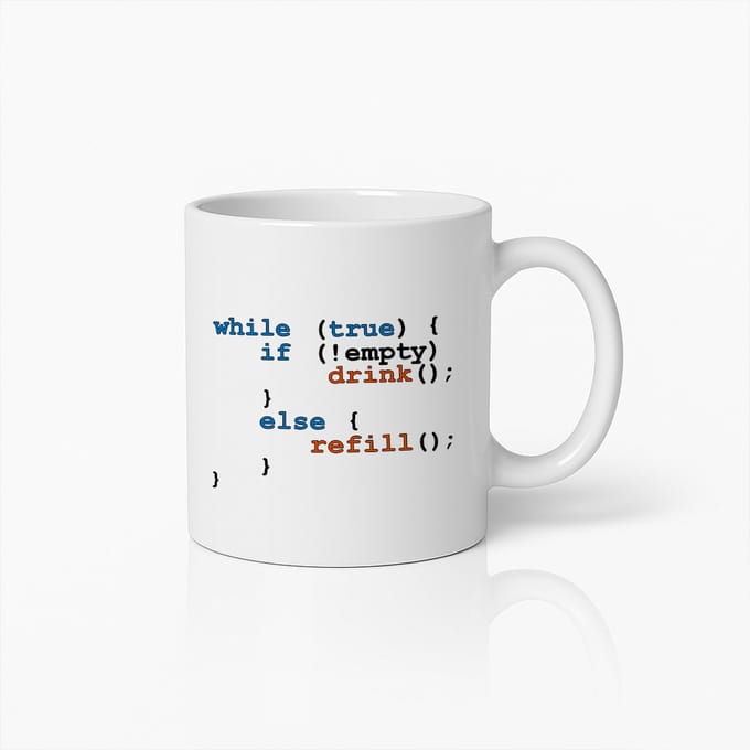 Programmeercode Mok 330ml – Grappige Koffiebeker voor Ontwikkelaars – Geeky Tech Cadeau Idee