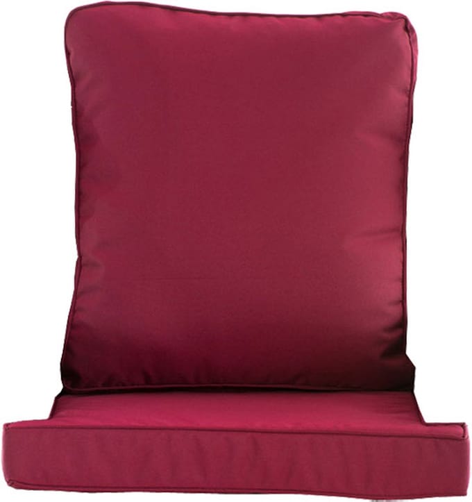 CLP Jardin Kussenhoes fauteuil robijnrood