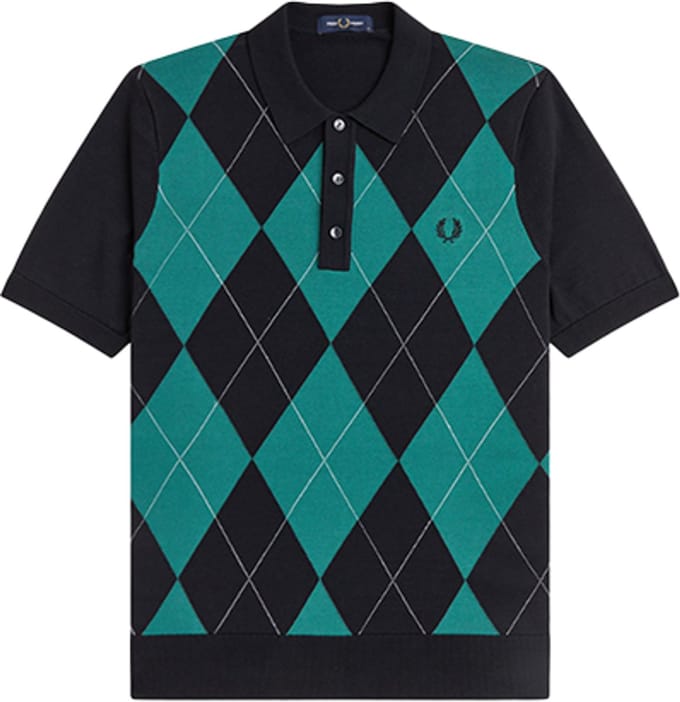Fred Perry Argyle Knitted Shirt