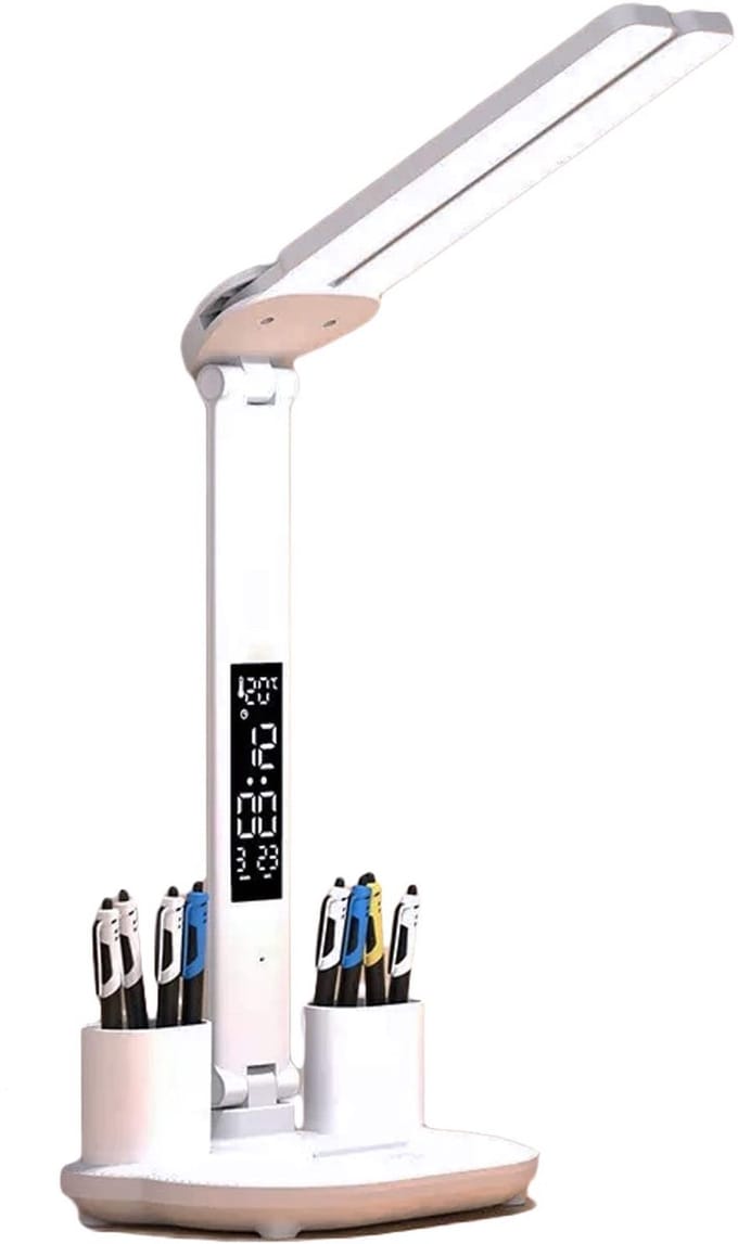 Bureaulamp - Dimbaar - 3 lichtkleuren 3000K / 4500K / 6500K - Opvouwbaar - Leeslamp - Bedlamp - Wit