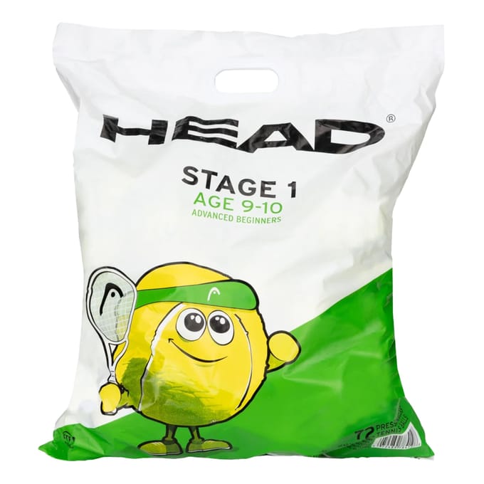 Head Stage 1 - groene tennisballen - zak 72 ballen