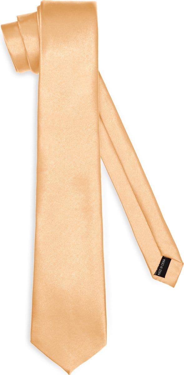 Ladeheid Smal Stropdas - Stropdassen voor heren - Lengte: 150 cm, Breedte: 8 cm - Koper - LA-EA-TMS-8