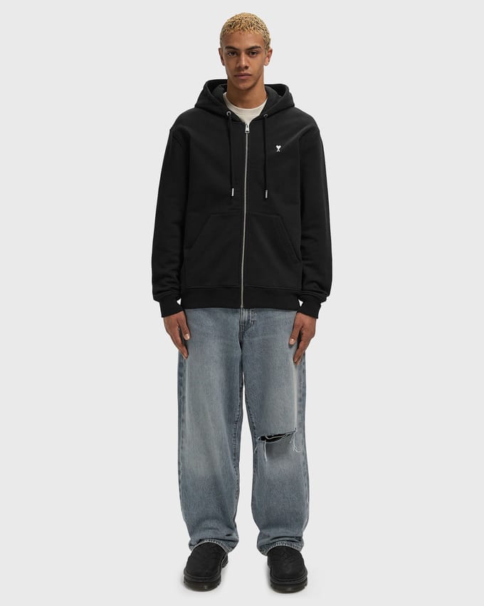 HOODIE WITH CONTRASTED AMI DE COEUR