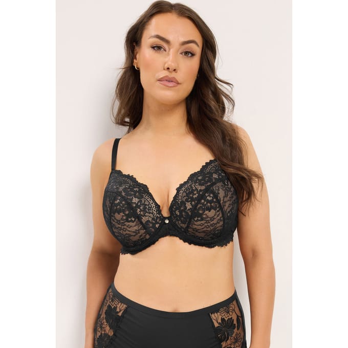 Yours Zwarte Anjabeha Met Kant En Vulling Size 85E
