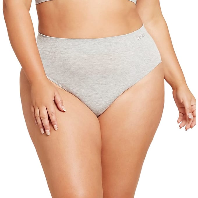 Boody - Bamboe Full Brief tailleslips - lichtgrijs / L