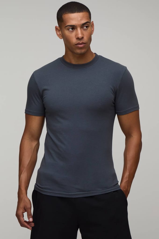 Essentieel Muscle Fit T-shirt | Charcoal | Size Medium