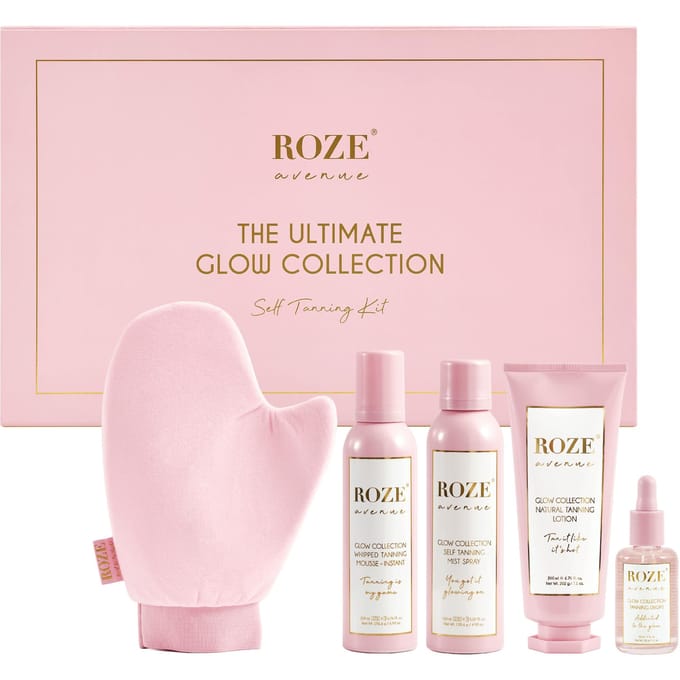 Roze Avenue Glow Collection Tanning Box 30 ml + 150 ml + 2 x 200 ml + 1 st