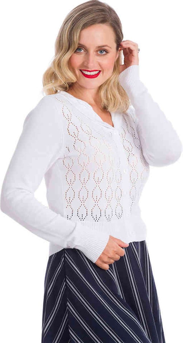Dancing Days - MISS INDEPENDENT Cardigan - L - Wit