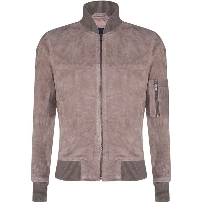 Suède truckershirt denim leren jack