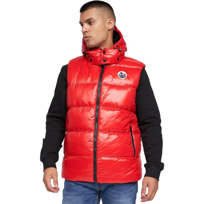 Born Rich Heren Henrico Hooded Gilet (Rood)