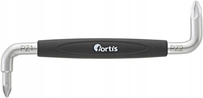 FORTIS Hoek-schroevendraaier PZ1+PZ2x100mm