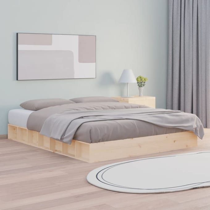 vidaXL - Bedframe - massief - hout - 120x200 - cm