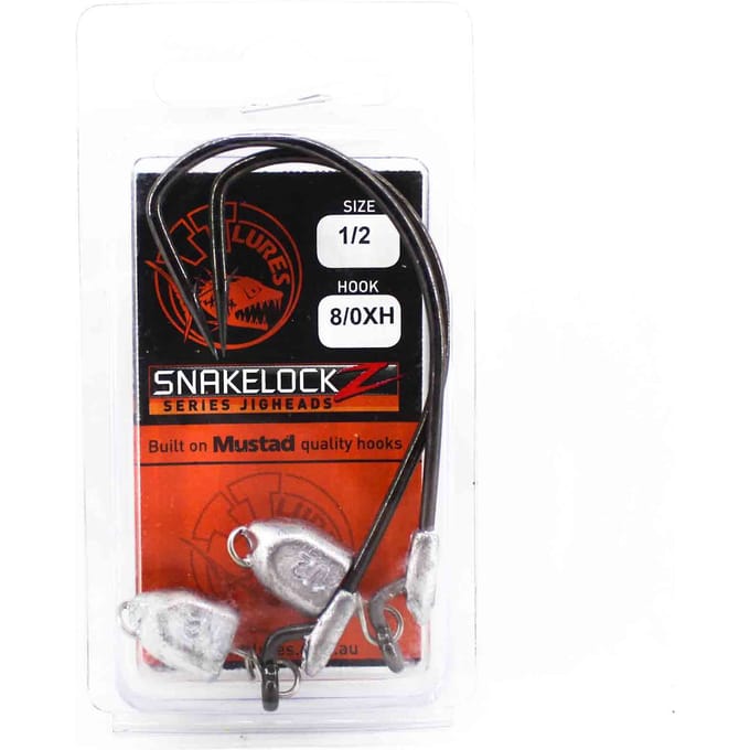 Tackle Tactics TT SnakelockZ jigkop 1/2 oz 8/0 XH 2/pak (6757)