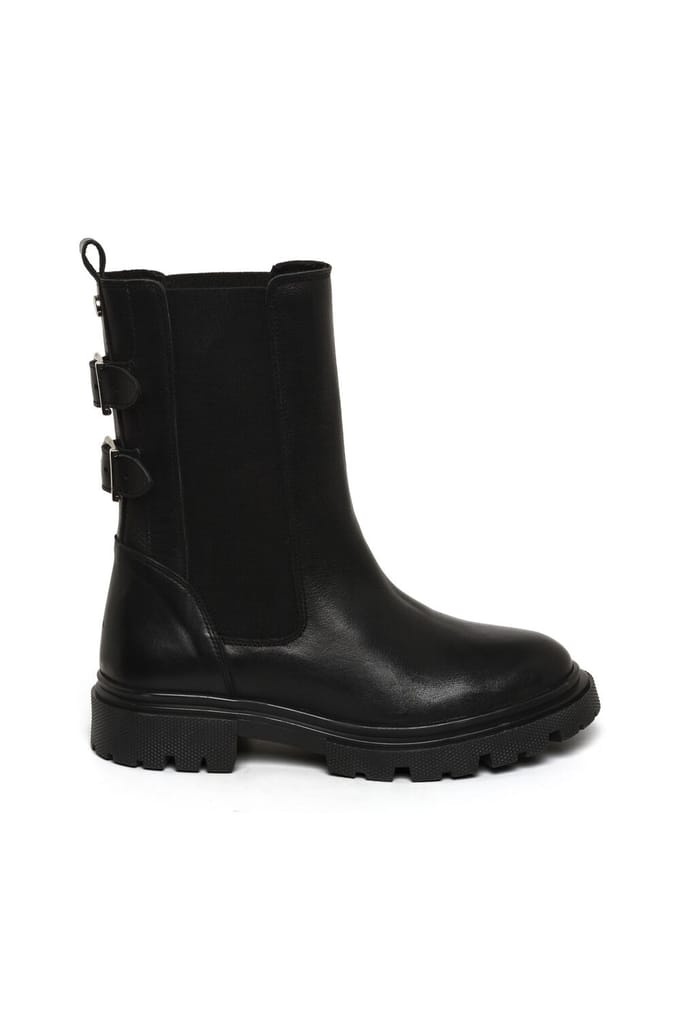 Steve Madden Ramy Booties Black Leather Taglia: 36 | Stivali Outlet | Donna | Nero