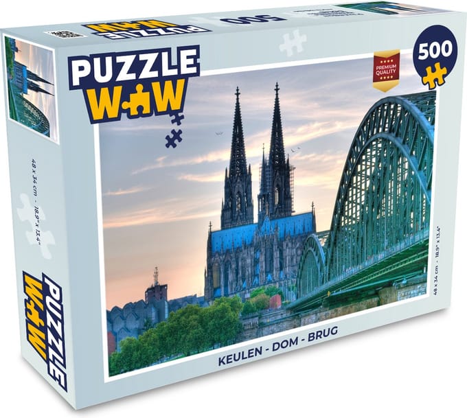 Puzzel Keulen - Dom - Brug - Legpuzzel - Puzzel 500 stukjes