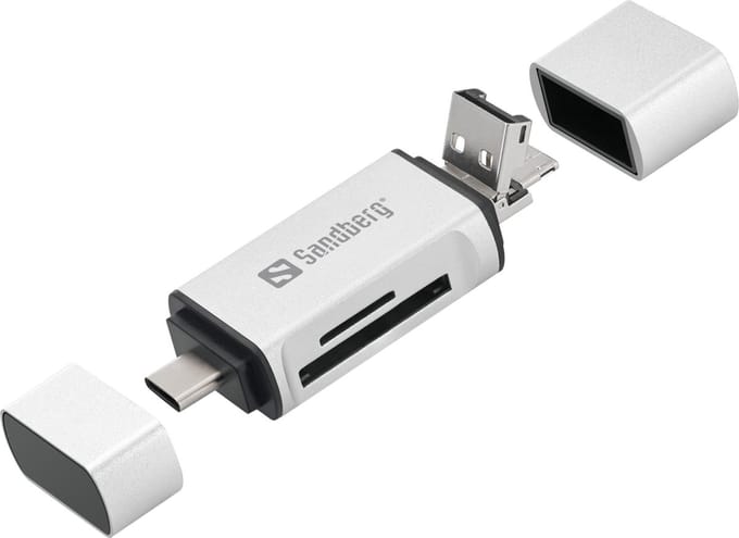Sandberg - 136-28 - Card Reader USB-C+USB+MicroUSB