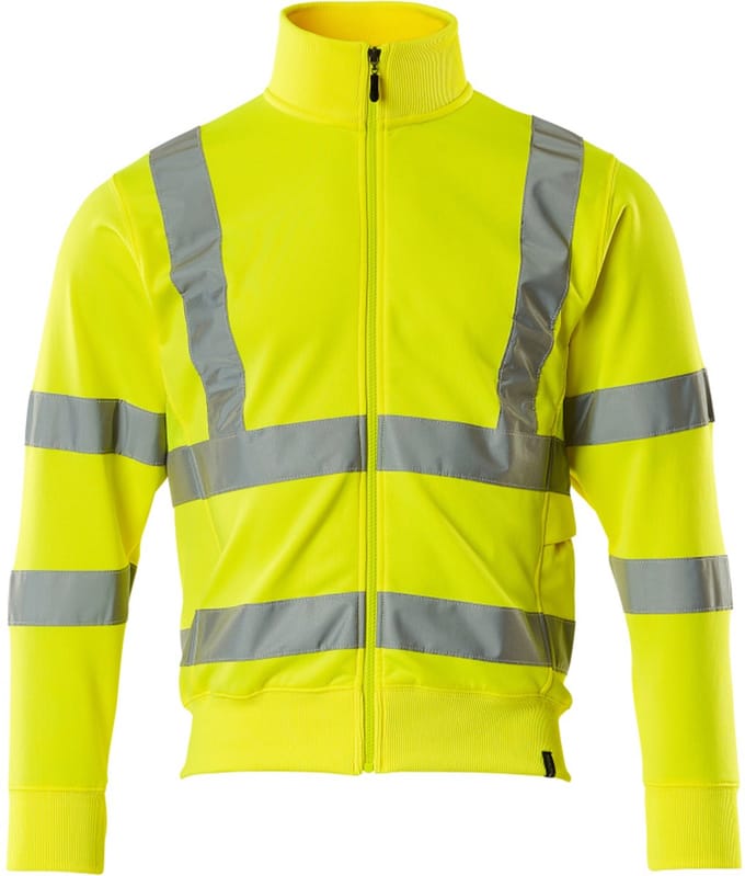 Mascot Safe Classic Sweatshirt met rits 50115-950 - Hi-Vis geel - L