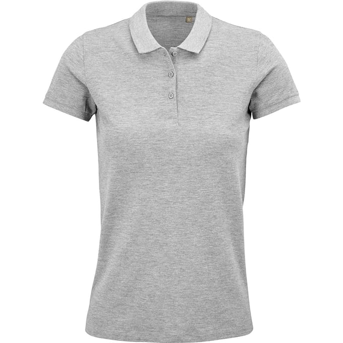 SOLS Dames/Dames Planet Marl Pique Organisch Poloshirt (Grijs)