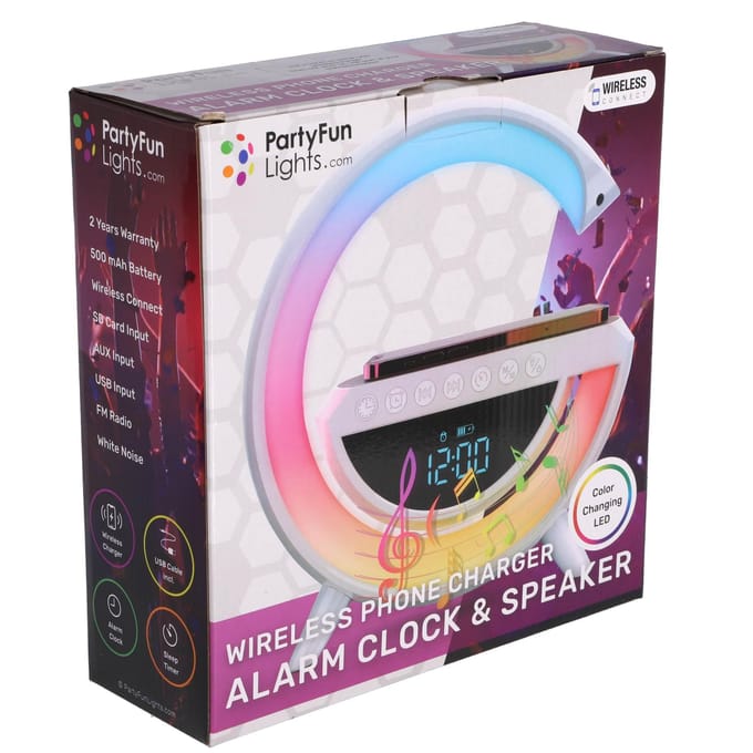 Top1Toys Wekkerradio + tel.oplader + speaker 23x23,5x8,4 cm