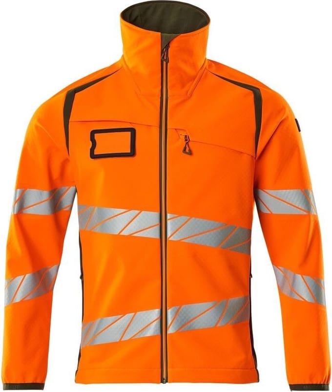 Mascot Accelerate Safe Softshell Jas 19002 - Mannen - Oranje/Mosgroen - XXL