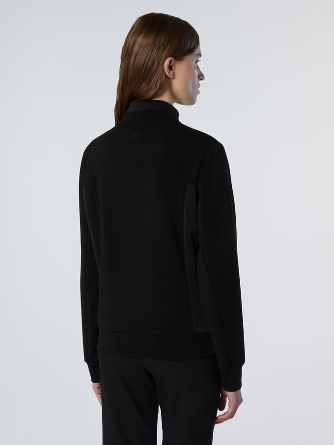 North Sails Sweatshirt met opstaande kraag Scuba stof