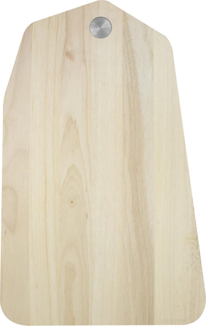 TAK Design Organic Snijplank L - Hout - 40 x 25 cm - Zilverkleurig