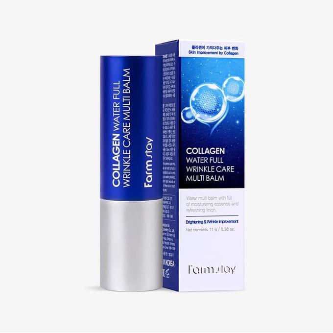 Farm Stay Collagen Water Full Wrinkle Care Multi Balm 11g +RANDOM GIFT white