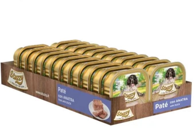 22x Stuzzy Hondenvoer Paté Eend 150 gr