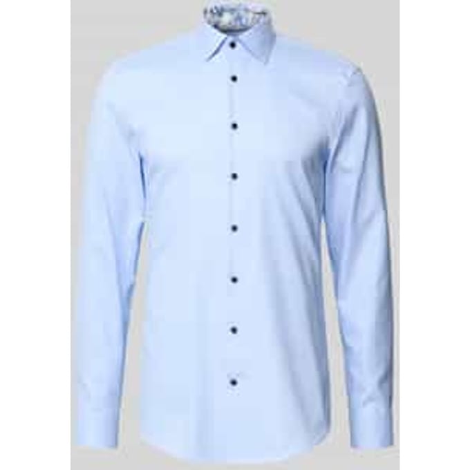 Super slim fit zakelijk overhemd van katoen met kentkraag