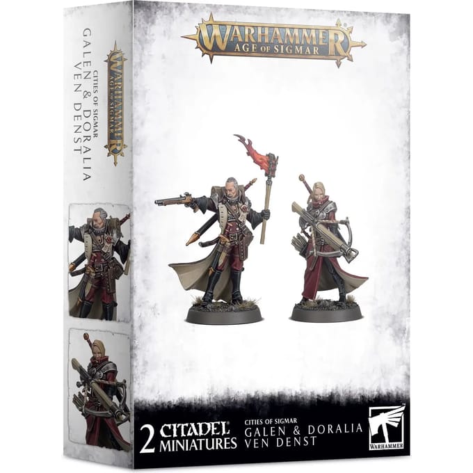 Set van 2 figuurtjes van 18 stuks Games Workshop Warhammer AoS - Galen & Doralia Ven Denst