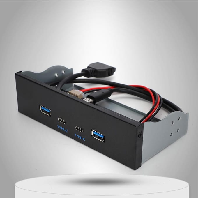 USB3.1 Gen2 Voorpaneel 10G Optische Drive USB3.0+2.0+Type C Type E Paneel Computeronderdelen gray
